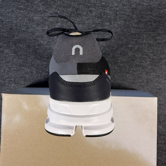 ON CLOUDRIFT Men's WHITE/Black Athletic Training Running Walking Shoes Mens 14 - Picture 3 of 7